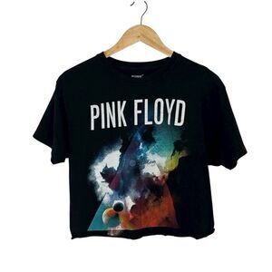 Pink Floyd Vintage Crop Tee, black t-shirt, Medium